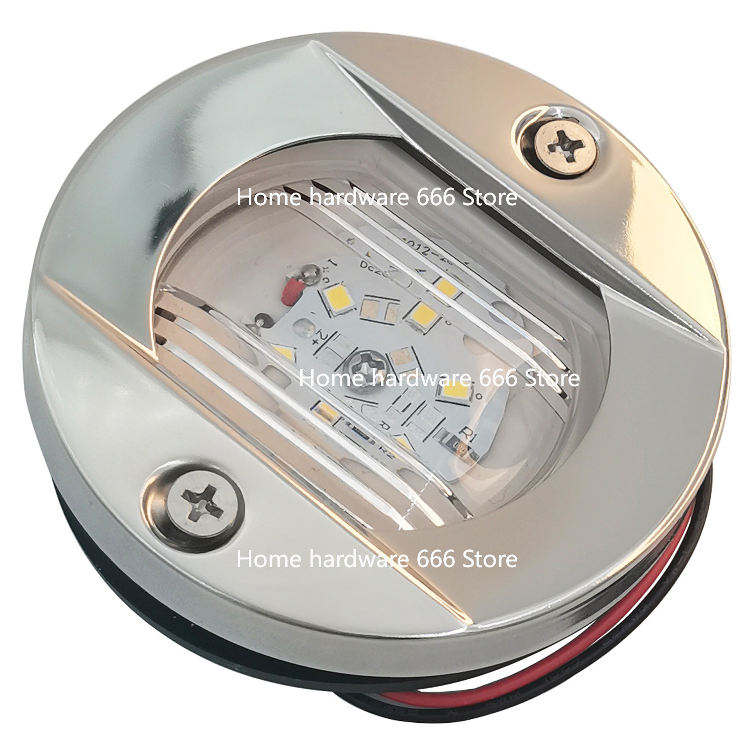 Fishing Boat Navigation Light - Stainless Steel Round Stern Light LED