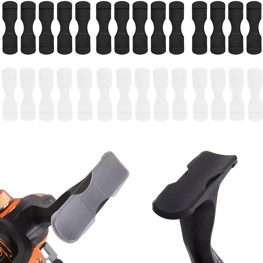 Fishing Boat Cover - 40/100Pcs Rubber Fishing reel Protection base