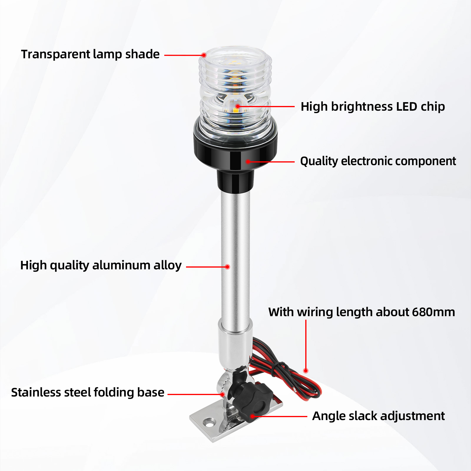 Navigation Light 12inch Marine - огляд і ціна Fishing Boat Navigation Light