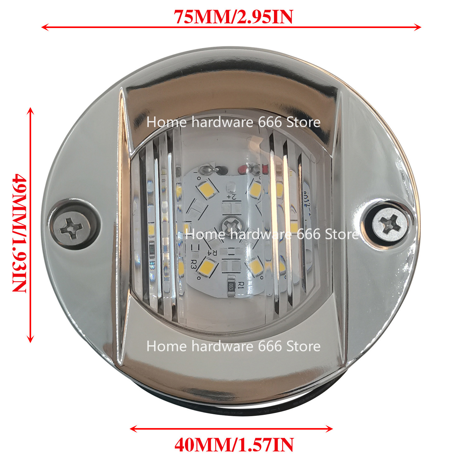 Stainless Steel Round Stern Li - огляд і ціна Fishing Boat Navigation Light