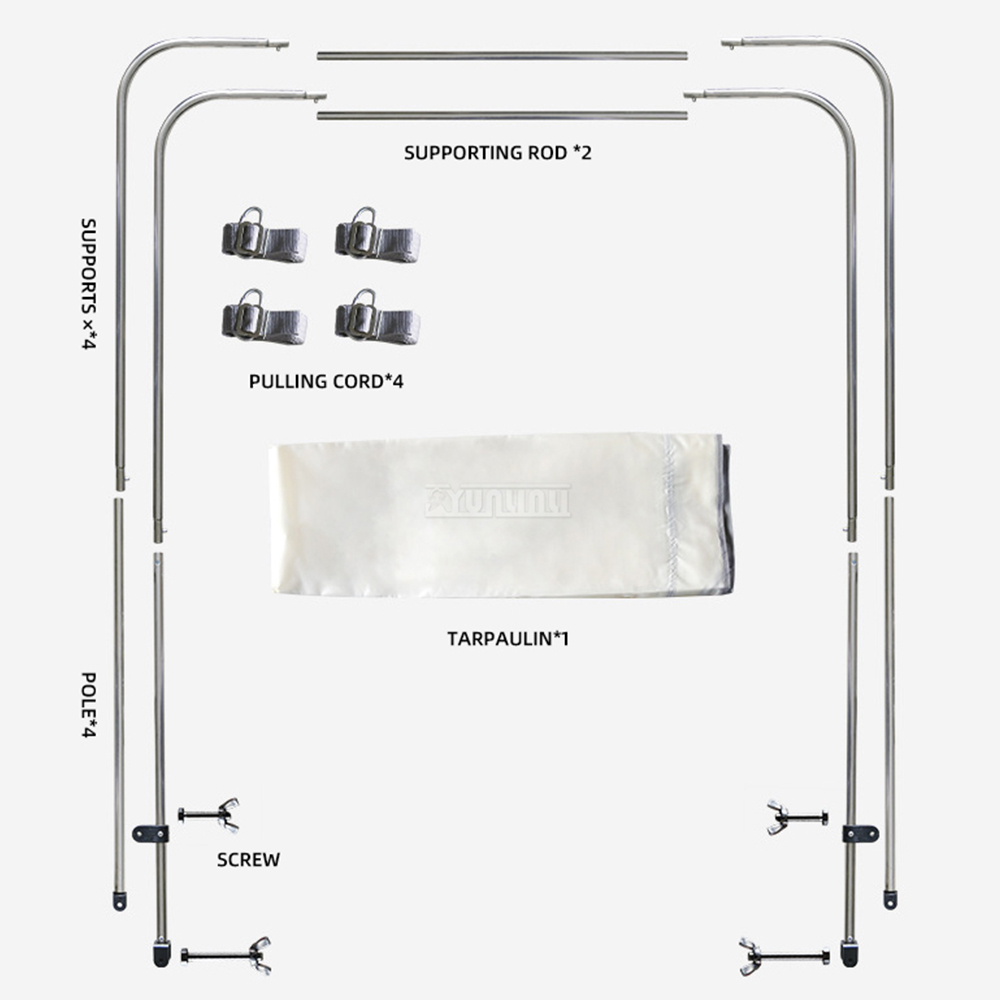 Inflatable Boat Sun Shade Cano - огляд і ціна Fishing Boat Aluminum